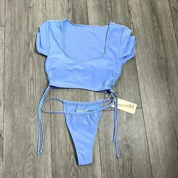 Cabana del Sol Blue Small Swim Set - Picture 6 of 14